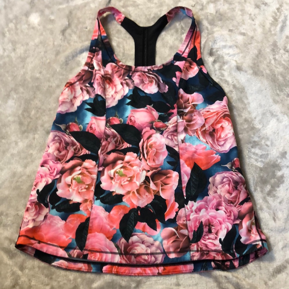Lululemon lighten up singlet tank in rose